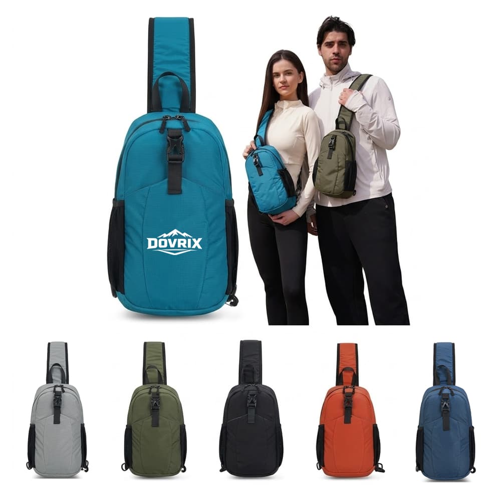Reversible Strap Nylon Sling Bag