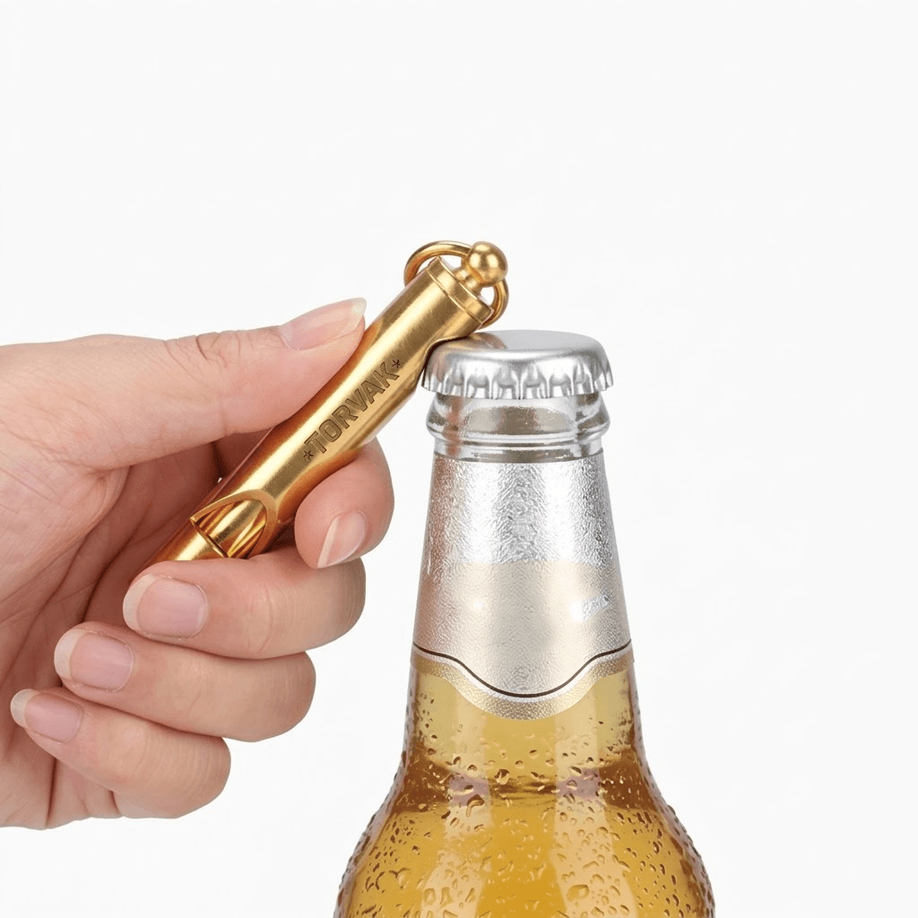 Whistle Bottle Opener w/ Key Ring