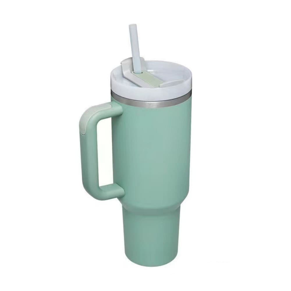 40 oz Insulated Stainless Steel Tumbler w/ Lid & Straw gallery 1