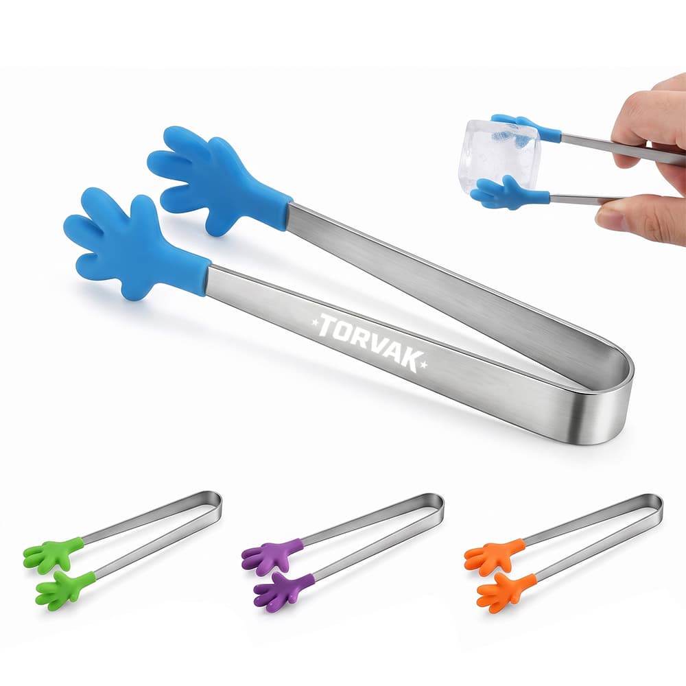 Compact Silicone-Head Serving Tongs - Custom Wholesale TOOLS KITCHEN TONGS | Alogo Solutions