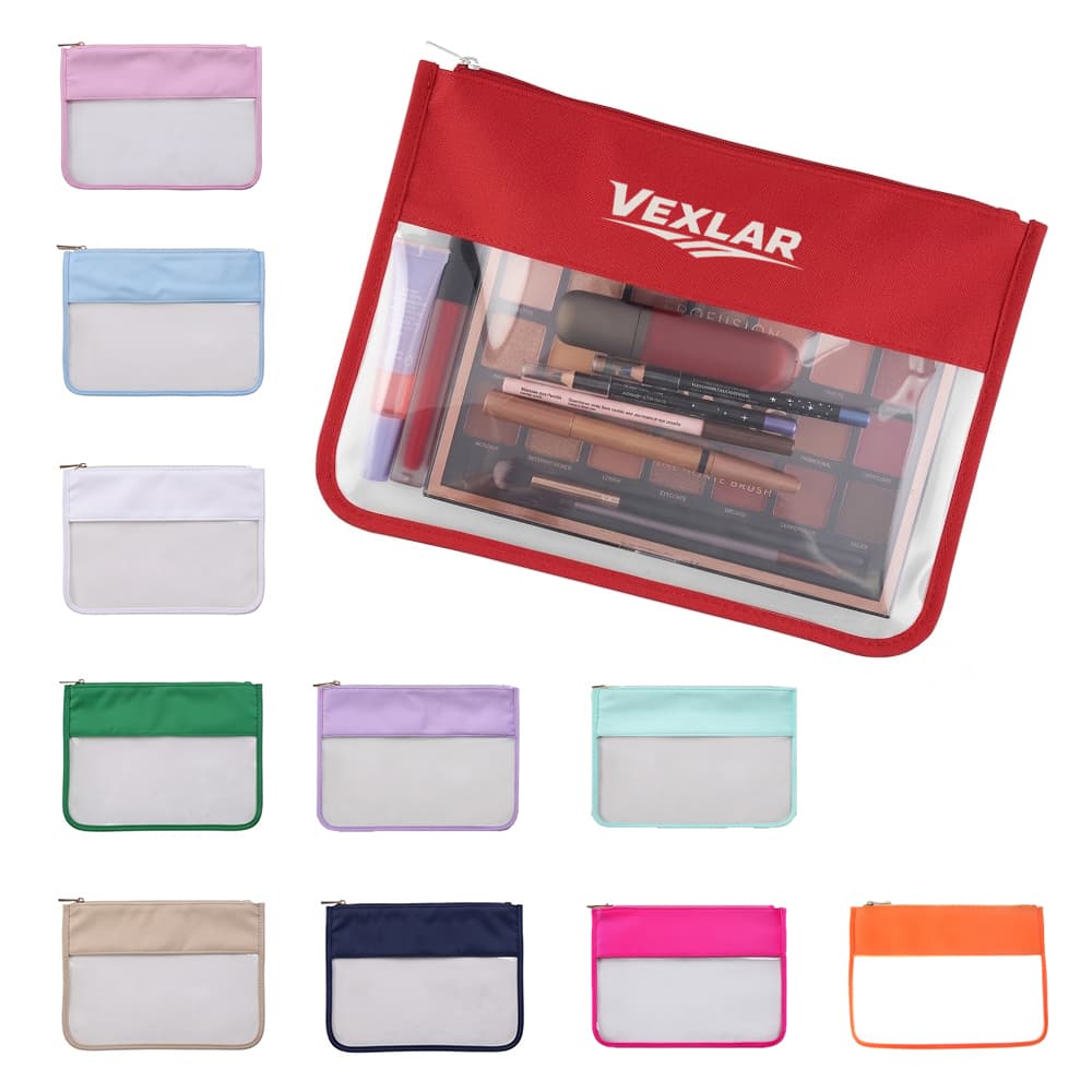 Transparent PVC Travel Toiletry Bag - Custom Wholesale BAGS VINYL | Alogo Solutions
