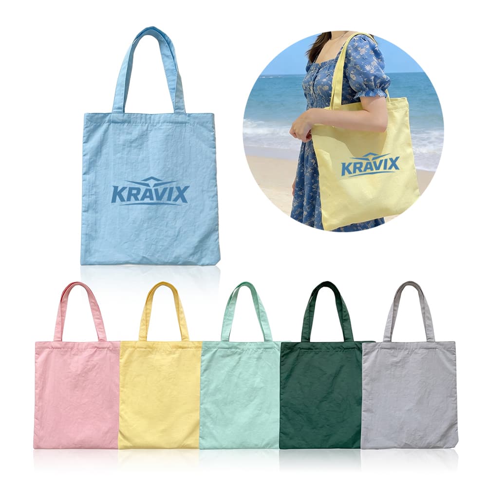 Featherweight Nylon Shoulder Tote Bag - Custom Wholesale TOTE BAGS | Alogo Solutions