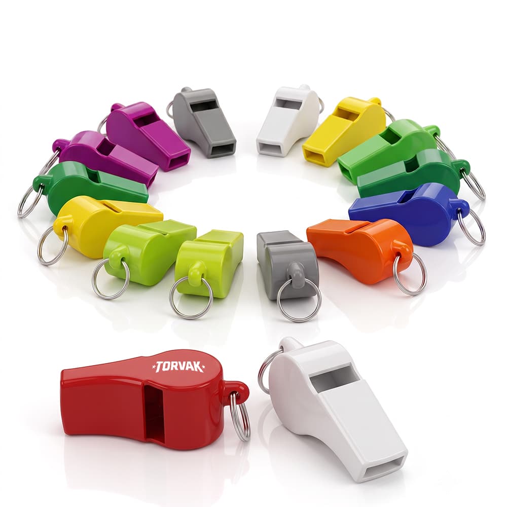 Poly Whistle w/ Key Ring Spiral - Custom Wholesale KEY CHAINS WITH FLASHLIGHT AND/OR WHISTLE | Alogo Solutions