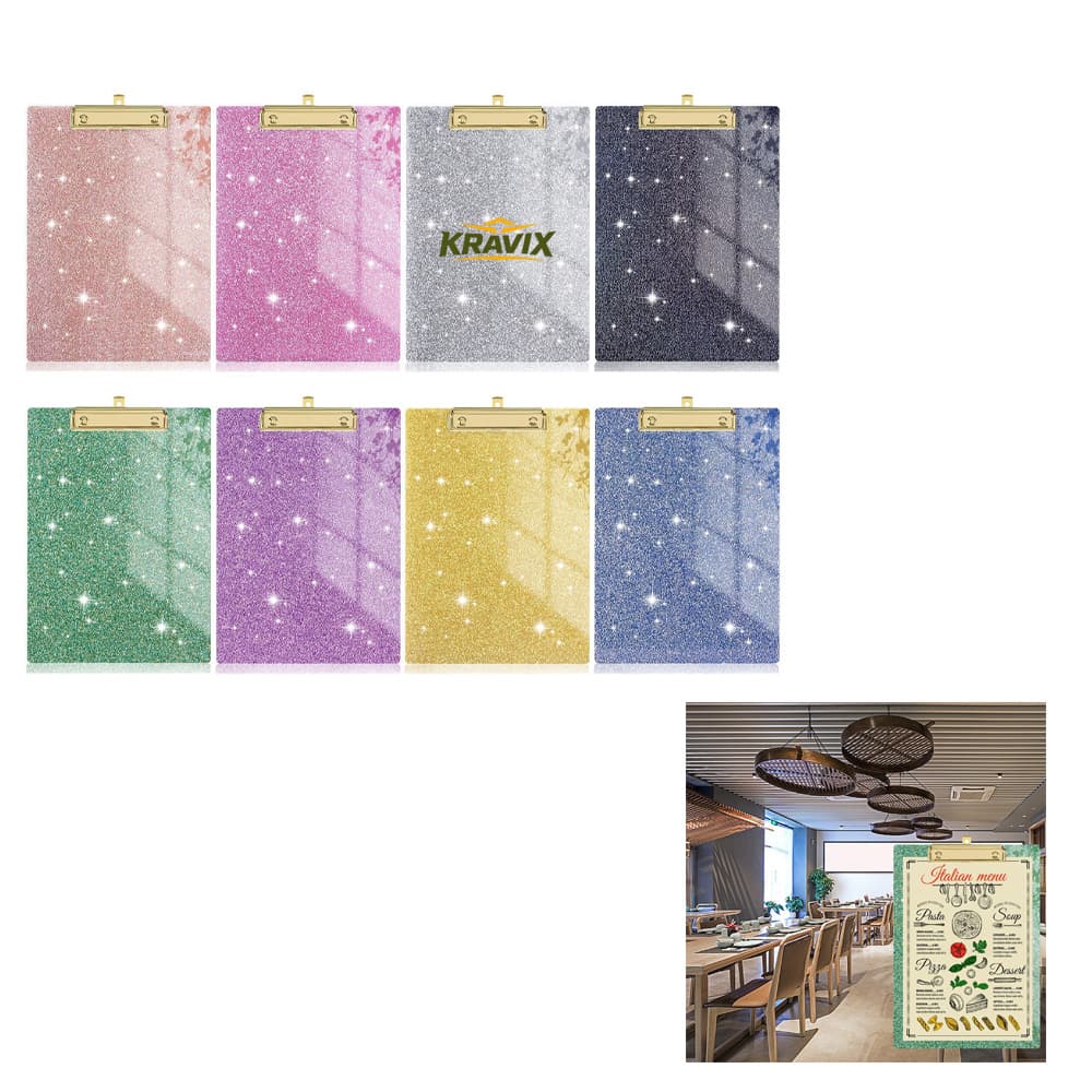 Sparkling Holographic Acrylic Clipboards - Custom Wholesale CLIPBOARDS | Alogo Solutions