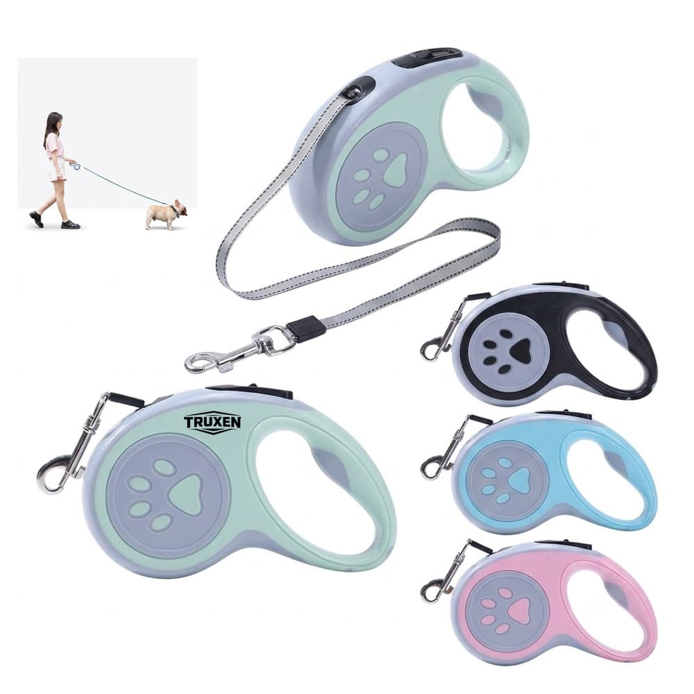 Retractable Dog Leash w/ One Touch Brake - Custom Wholesale PET ITEMS LEASHES & COLLARS | Alogo Solutions