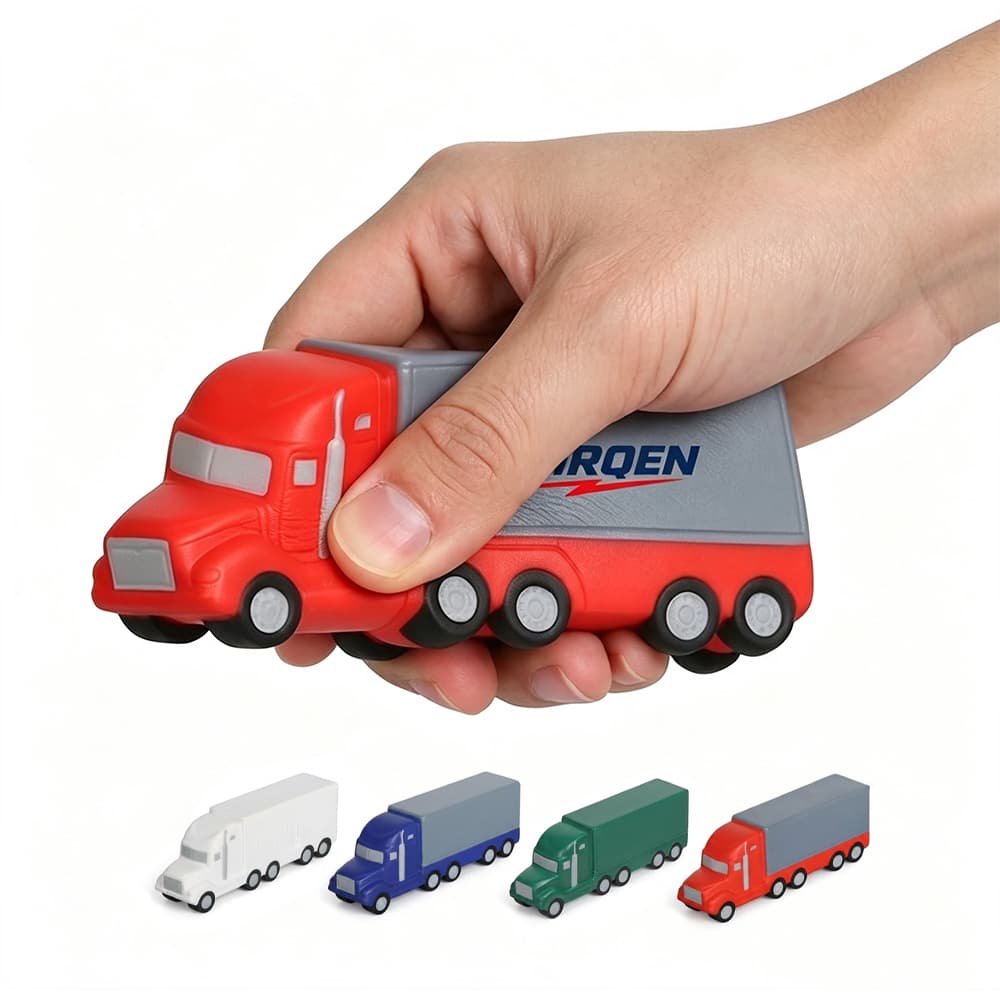 Squeezable Semi Truck Stress Reliever - Custom Wholesale STRESS BALLS | Alogo Solutions