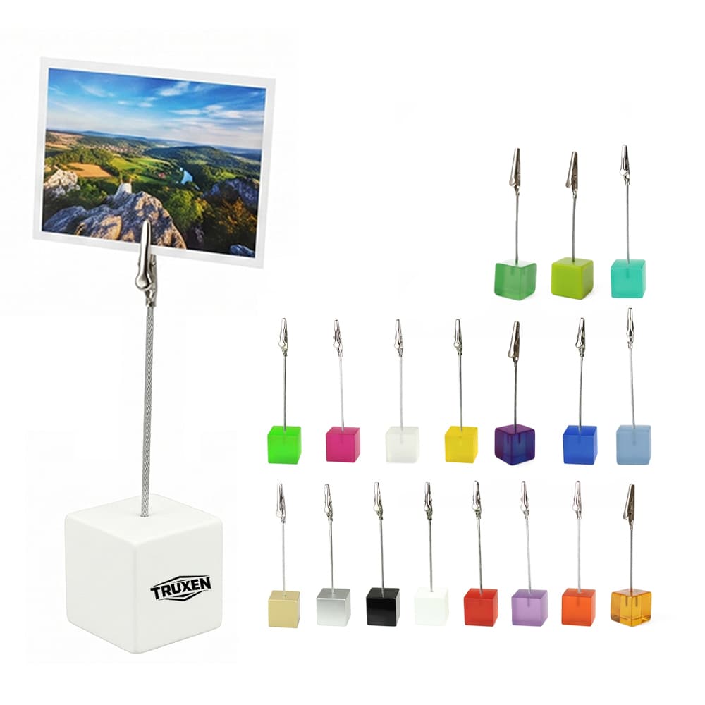 Resin Pedestal Alligator Memo Clips - Custom Wholesale DESK ACCESSORIES | Alogo Solutions